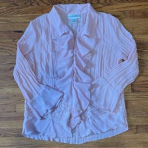 EUC Chadwick's Sz 12 Crinkle Top